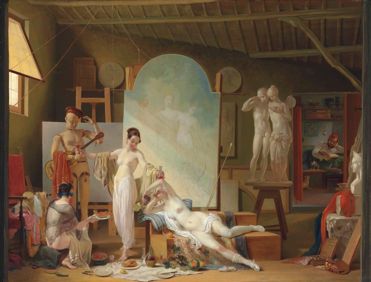 L'atelier dell'artista a Roma